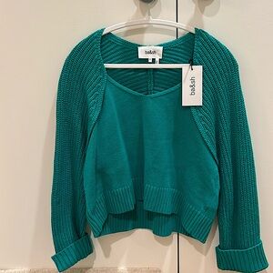 Ba&sh green sweater